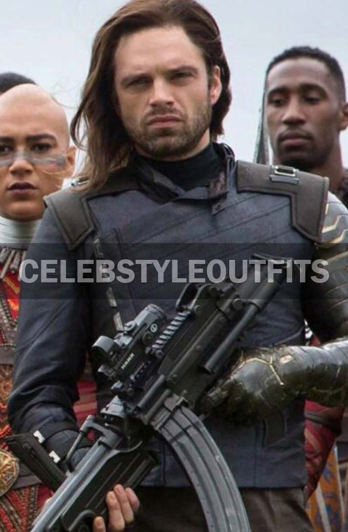 Avengers Infinity War Sebastian Stan Winter Soldier Jacket