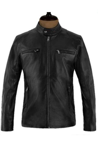 Steve Rogers Avengers Endgame Chris Evans Black Leather Jacket