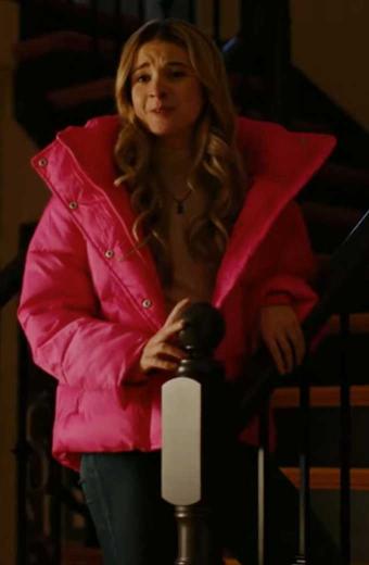 Devin Cecchetto Bad Influence Lily Miller Pink Puffer Jacket