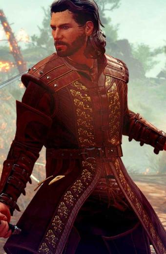Gale Baldurs Gate 3 Cosplay Video Game Maroon Leather Coat