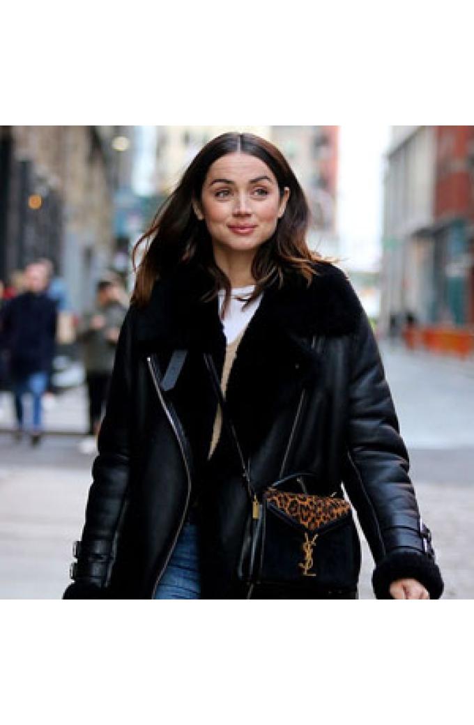 Ana de Armas Cotton Coats And Leather Jackets Merchandise