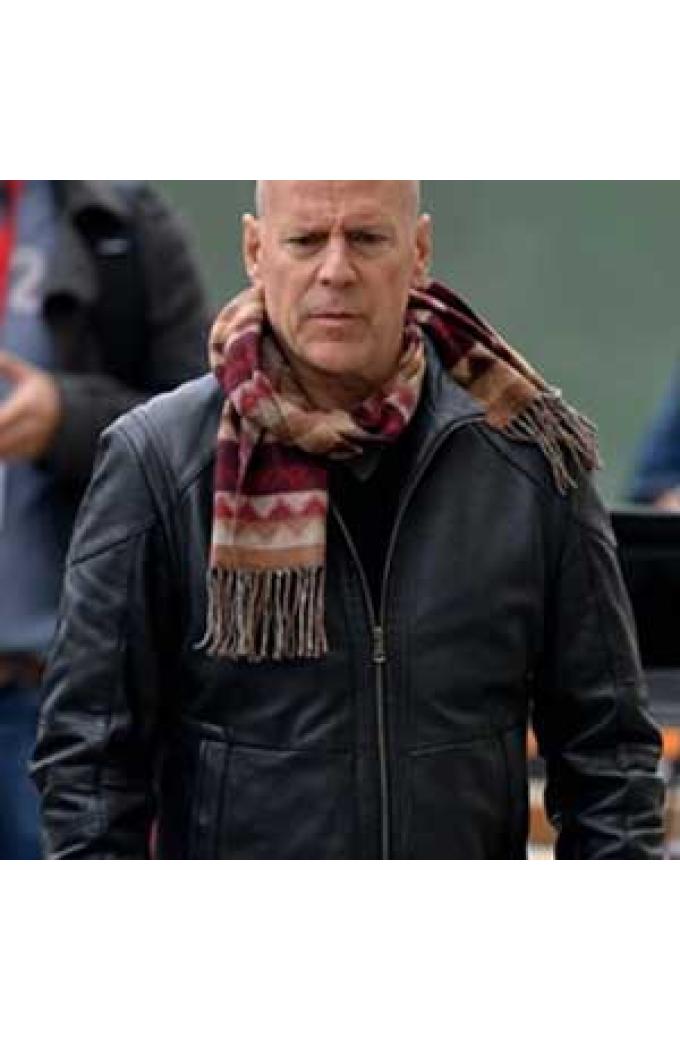 Bruce Willis Movies And TV Shows Leather Jackets Merchandise
