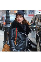 Dakota Johnson Cotton Coats And Leather Jackets Merchandise