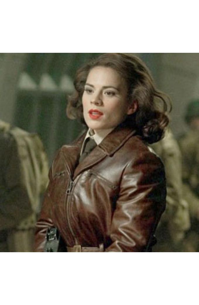 Hayley Atwell Cotton Coats And Leather Jackets Merchandise