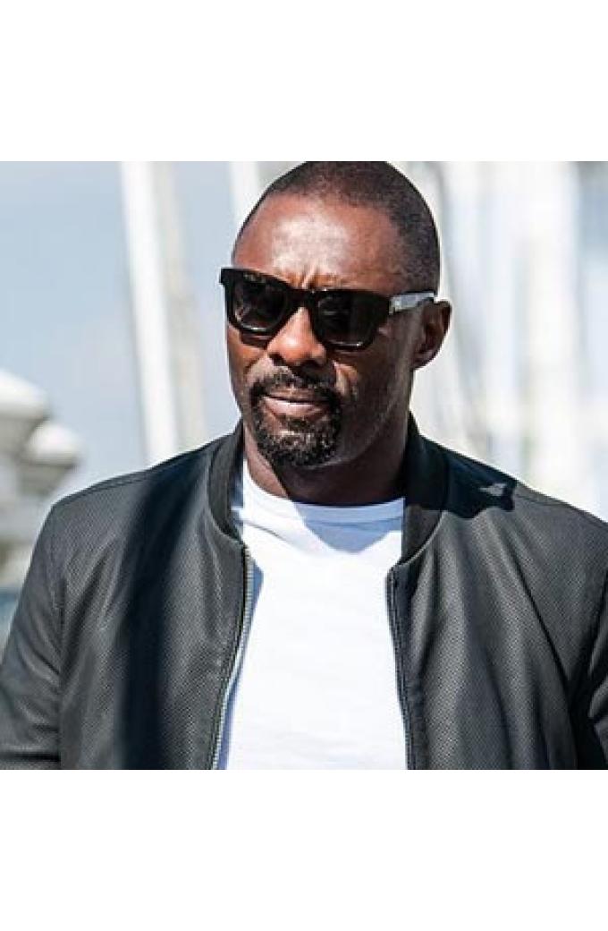Celebrity Idris Elba Films Leather Jackets And Outfits