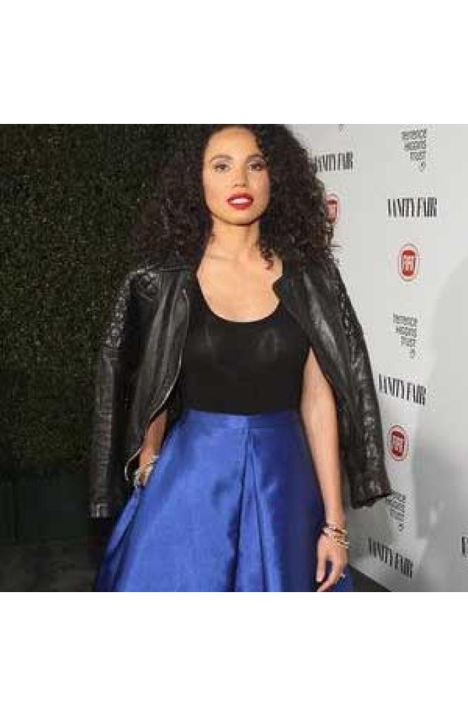 Jurnee Smollett Leather Jackets And Cotton Coats Collection