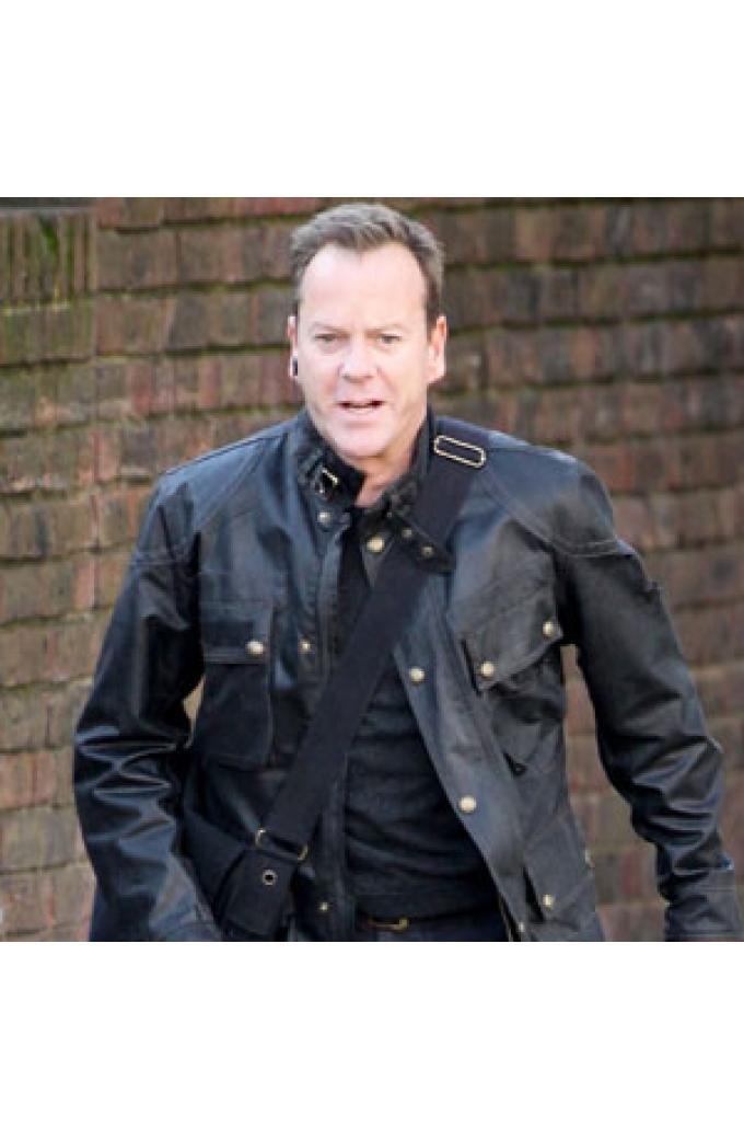 Kiefer Sutherland TV Shows Movies Leather Jackets And Outfits