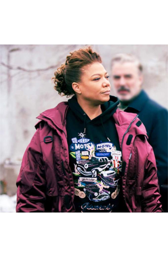 Queen Latifah Leather Jackets And Cotton Coats Collection