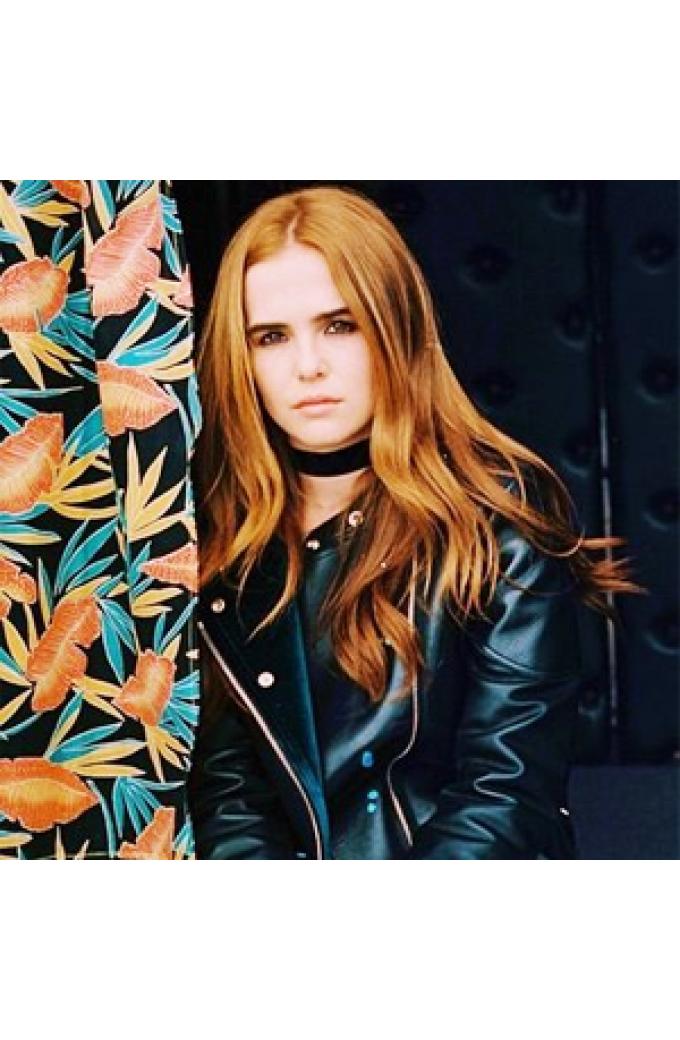 Zoey Deutch Leather Jackets And Cotton Coats Collection