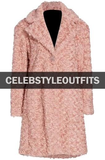 Mary Hamilton Batwoman Nicole Kang Jewel Button Teddy Coat