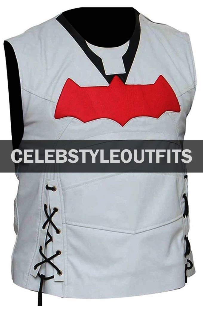 Jason Todd Red Hood Batman Arkham Knight White Cosplay Vest