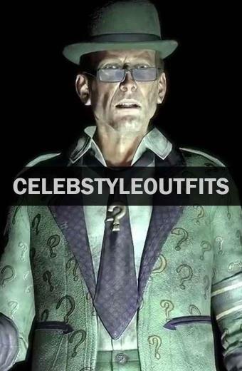 Batman Arkham City Edward Nygma Riddler Green Cosplay Jacket