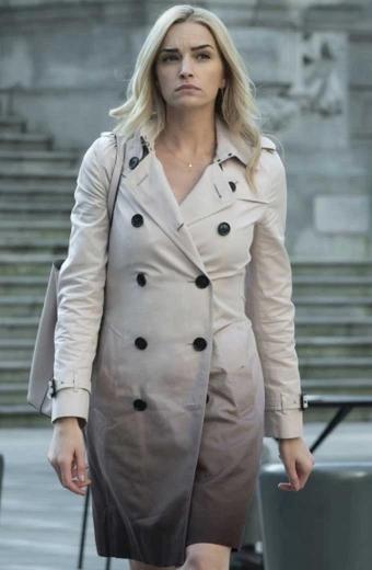 Reagan Brianne Howey Batwoman TV Show Grey Cotton Trench Coat