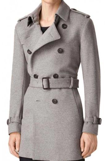 Dawn of Justice Jesse Eisenberg Lex Luthor Grey Trench Coat