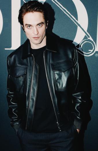Robert Pattinson The Batman Bruce Wayne Black Leather Jacket