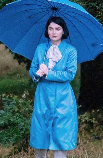 Adele Eve Hewson Behind Her Eyes Blue Parachute Rain Coat