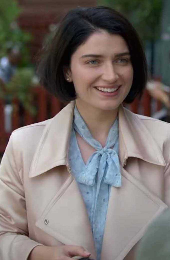 Eve Hewson Adele Behind Her Eyes Beige Cotton Trench Coat