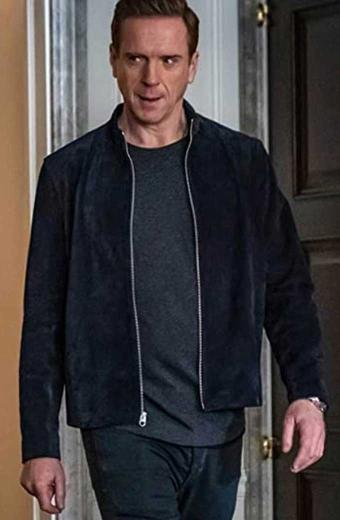 Damian Axelrod Lewis Bobby Billions Black Suede Leather Jacket