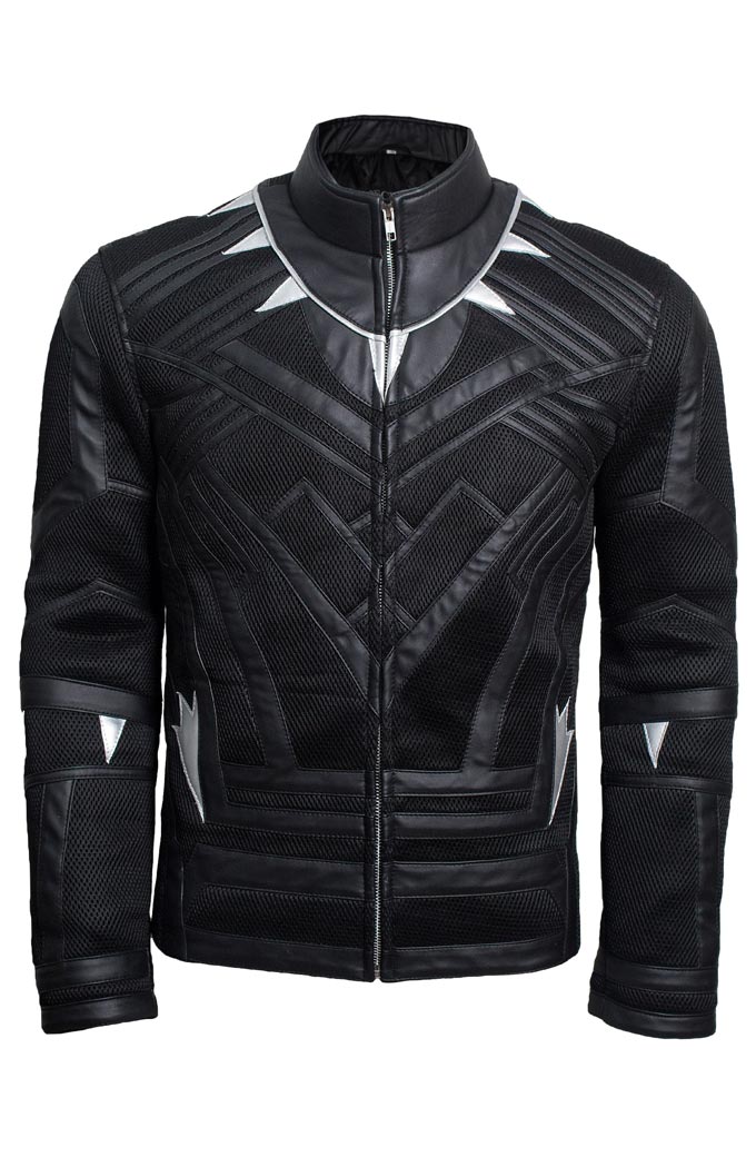 Black Panther Chadwick Boseman Black Jacket Costume