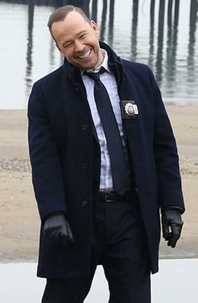 Donnie Wahlberg Danny Reagan Blue Bloods Black Wool Coat