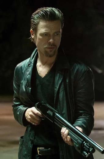 Killing Them Softly Jackie Cogan Brad Pitt Real Leather Jacket