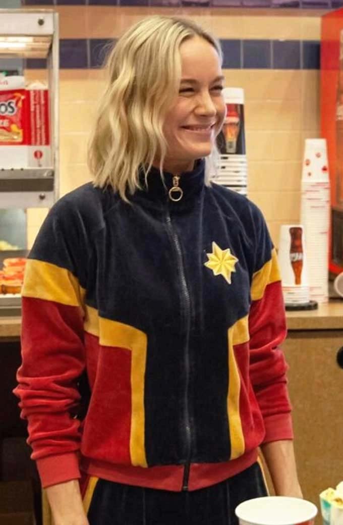 Brie Larson Juicy Couture Captain Marvel Tracksuit Jacket