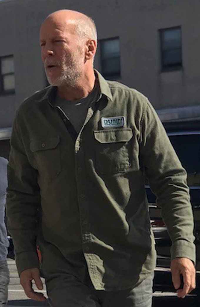 Glass Bruce Willis David Dunn Cotton Jacket