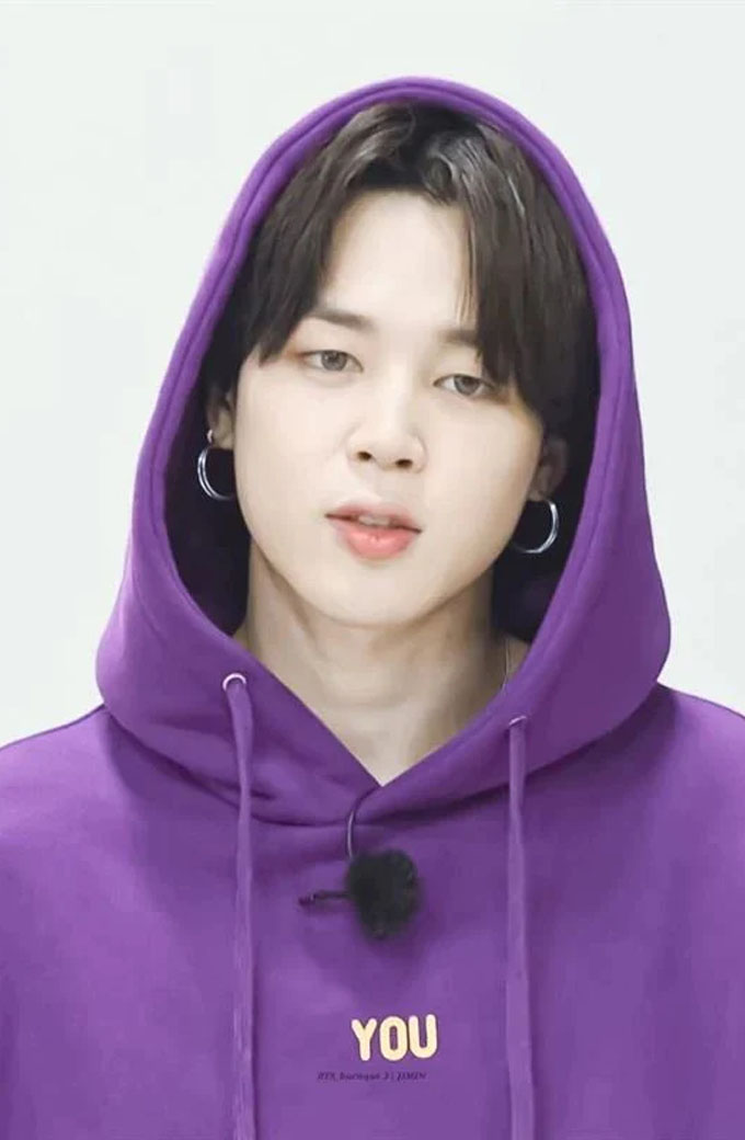 BTS Park Ji-Min Purple Fleece Hoodie
