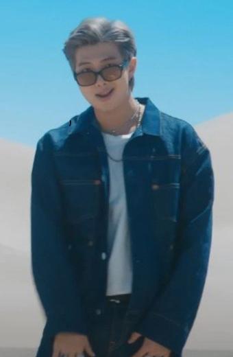 BTS RM Bangtan Boys Yet To Come Kim Nam-joon Blue Denim Jacket
