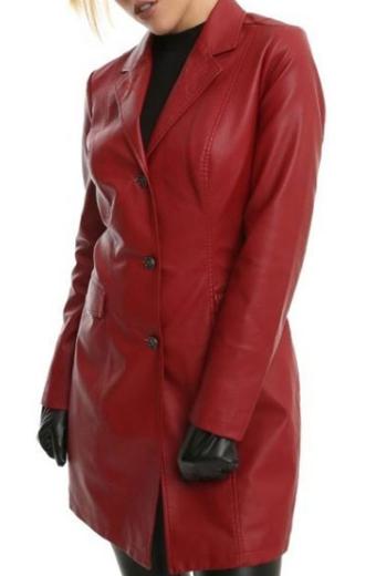 Buffy The Vampire Slayer Sarah Michelle Gellar Red Trench Coat