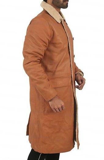Candyman Yahya Abdul-Mateen Anthony McCoy Brown Leather Coat