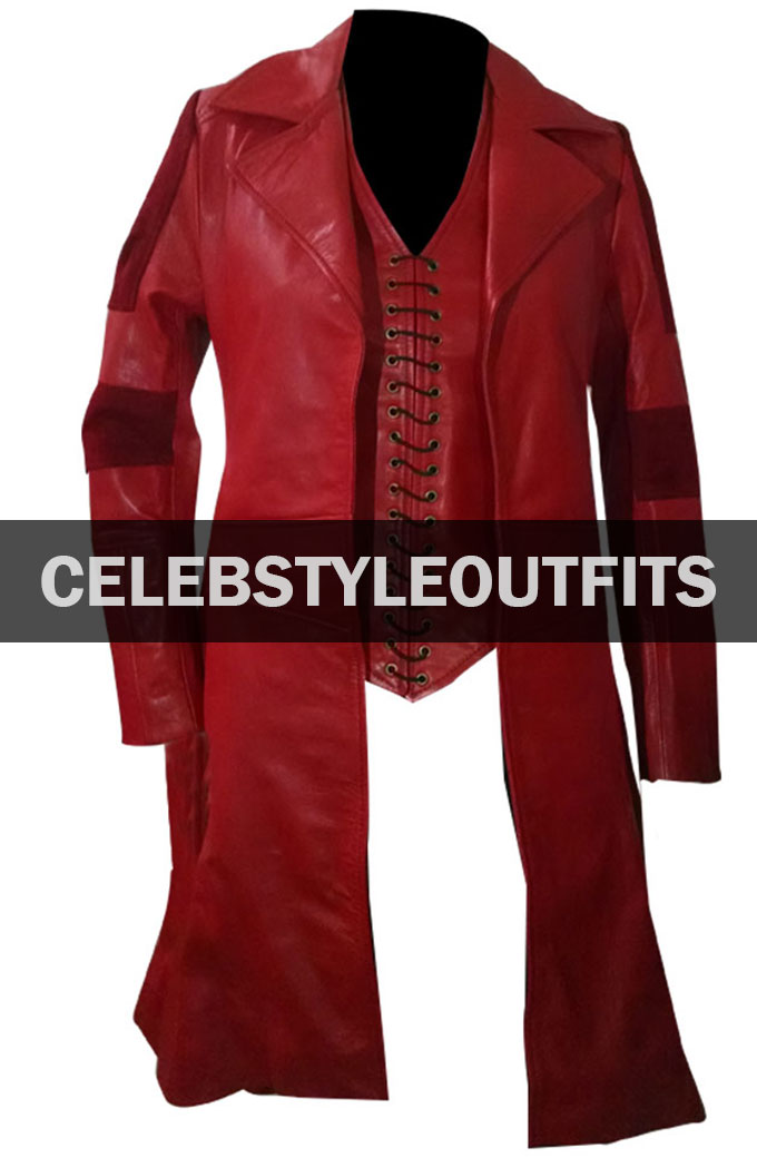 Captain America: Civil War Scarlet Witch Leather Coat