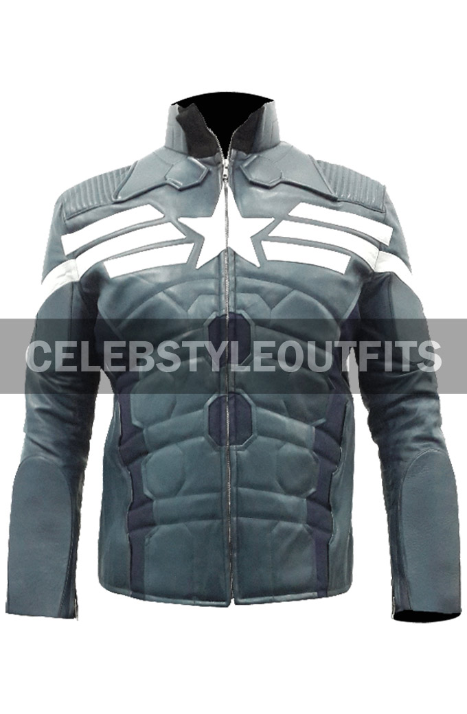 Captain America Winter Soldier Leather Costume Jacket