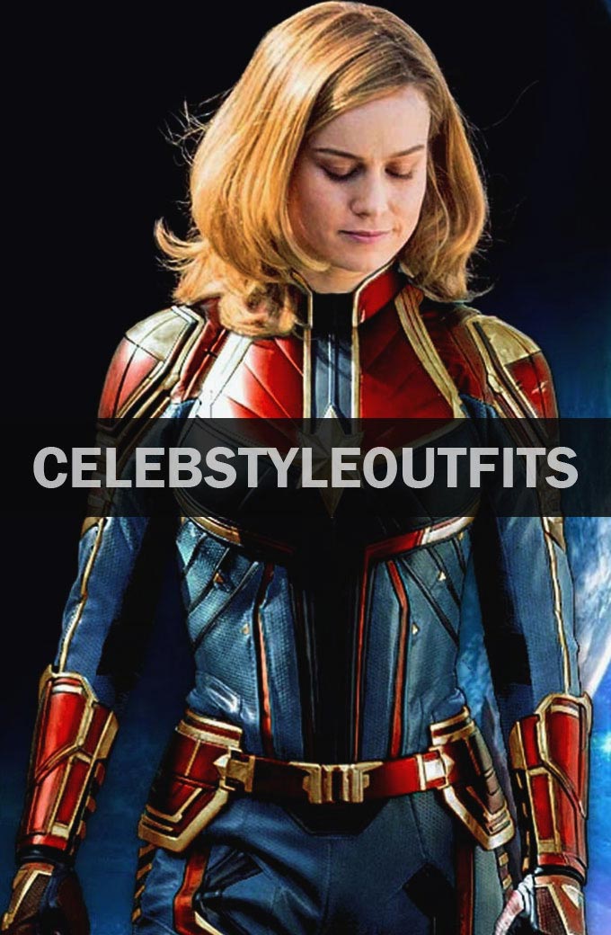 Captain Marvel Carol Danvers Leather Jacket Costume