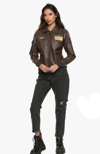 Captain Marvel Brie Larson Carol Danvers Flight Bomber Jacket