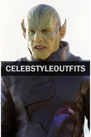Talos Captain Marvel Ben Mendelsohn Black Cosplay Tailcoat