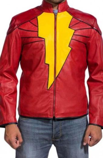 Injustice Gods Among Us Captain Marvel Shazam Cosplay Jacket