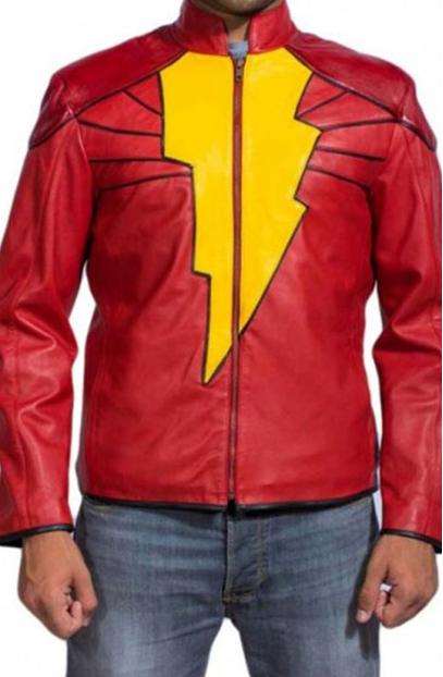Captain Marvel Shazam Injustice Gods Among Us Cosplay Jacket captain-marvel-shazam-costume-jacket