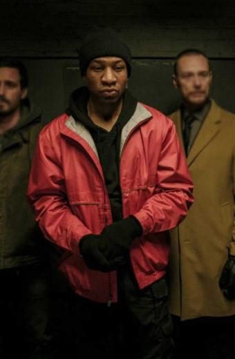 Rafe Drummond Jonathan Majors Captive State Red Bomber Jacket