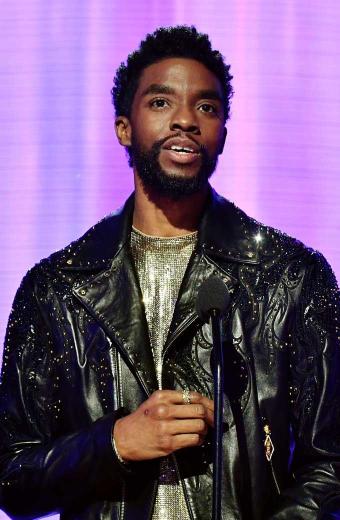 Chadwick Boseman Designer Black Leather Jacket