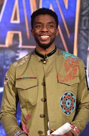 Chadwick Boseman Camel Brown Cotton Jacket