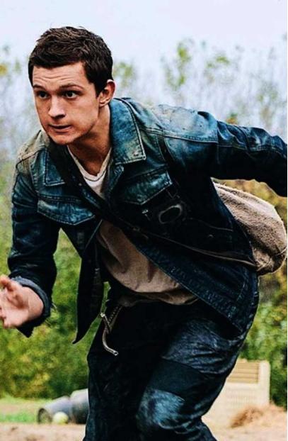 Chaos Walking Todd Hewitt Tom Holland Blue Denim Jacket tom-holland-chaos-walking-jacket