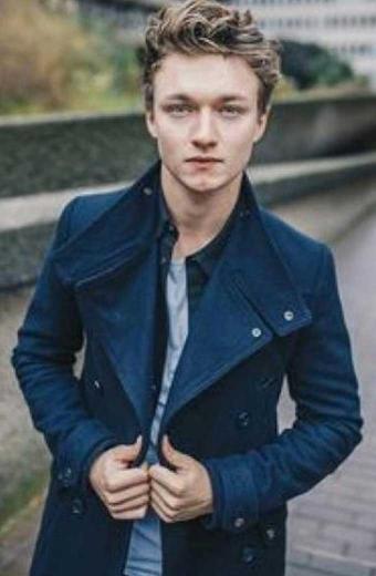 Harrison Osterfield Chaos Walking Farnbranch Blue Trench Coat
