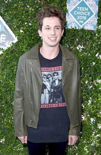 Charlie Puth Teen Choice Awards Mens Green Leather Jacket