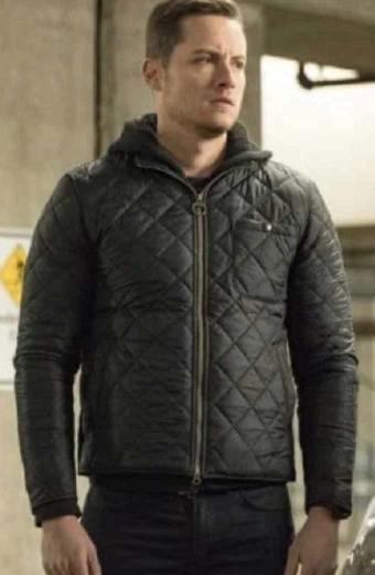 Jesse Lee Soffer Chicago PD Jay Halstead Black Quilted Jacket