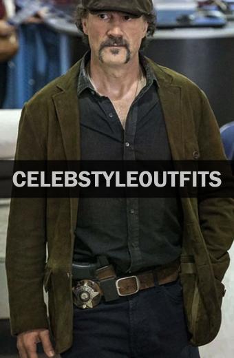 Chicago PD Elias Koteas Alvin Olinsky Green Wool Trench Blazer