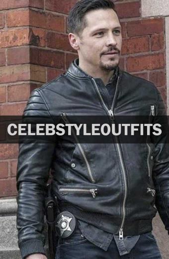 Chicago PD Nick Wechsler Kenny Rixton Biker Leather Jacket
