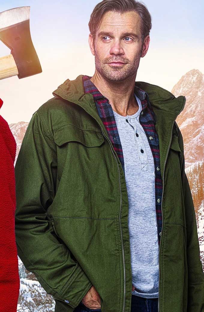 Christmas in the Rockies Harrison Brock Green Cotton Jacket