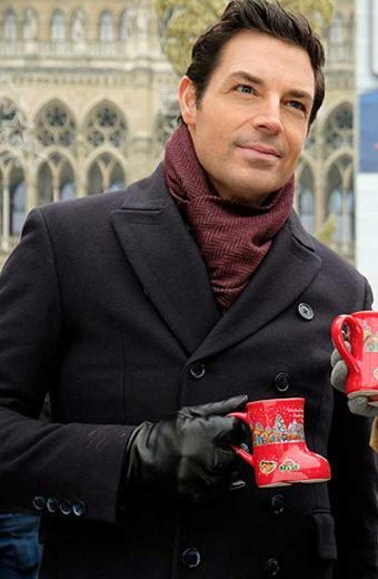 Mark Olson Christmas in Vienna Brennan Elliott Black Wool Coat
