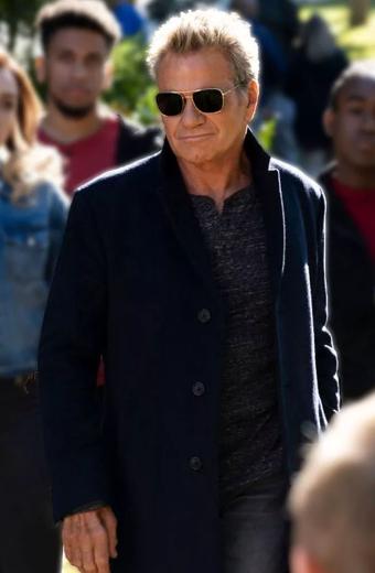 Cobra Kai TV Series Martin Kove John Kreese Black Wool Coat